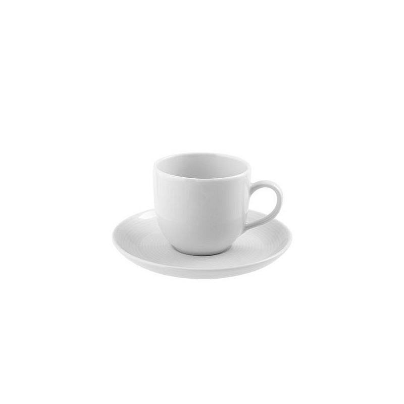 Compra Taza cafe con plato porcelana grabado blanco NON 4470059 al mejor precio