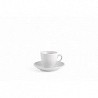 Compra Taza porcelana pearl con plato blanca 9 cl - cafe NON 9004459 al mejor precio