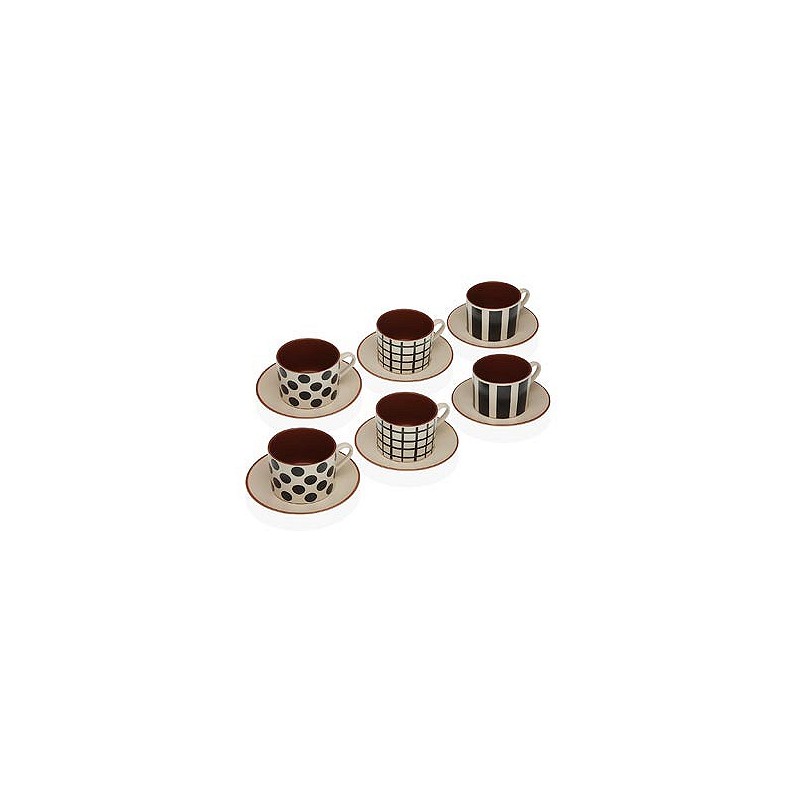 Compra Taza te con plato stone set 6u b&w rustic NON 22090055 al mejor precio