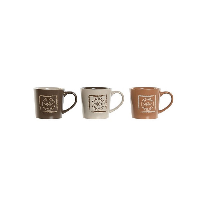 Compra TAZA TE GRES DECORADO SURTIDO 20 CL COFFEE PC-212573 al mejor precio