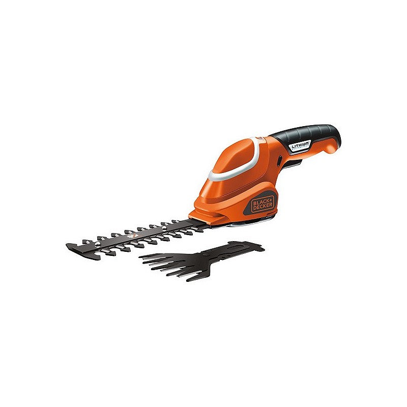 Compra Tijera arreglasetos y cortacésped a bateria li 7,2 v 1,5 ah espada de 15 cm y tijera de 10 cm BLACK & DECKER GSL700-QW al mejor precio