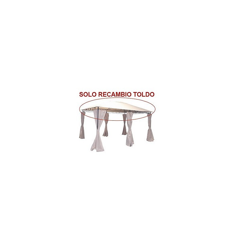 Compra Toldo recambio para pergola metal 2,95x3,95 m crudo para pergola 9671400 QFPLUS TGGSTL0046 ROOF al mejor precio