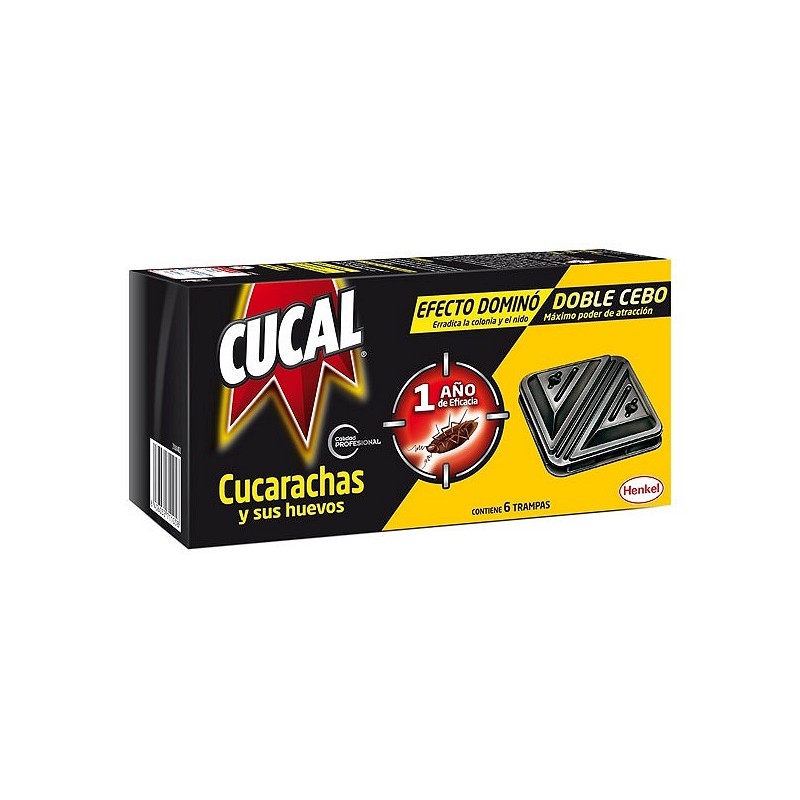 Compra Trampa doble cucarachas y sus huevos cucal 6 unidades CUCAL 2587850 al mejor precio