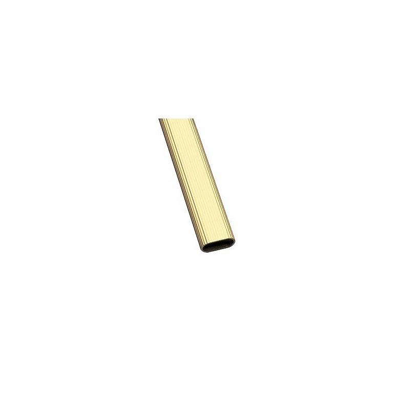 Compra Tubo armario ovalado aluminio modelo 1 30 x 15 x 1,4 mm x 2 m oro AMIG 18442 al mejor precio