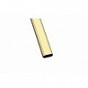 Compra Tubo armario ovalado aluminio modelo 1 30 x 15 x 1,4 mm x 2 m oro AMIG 18442 al mejor precio