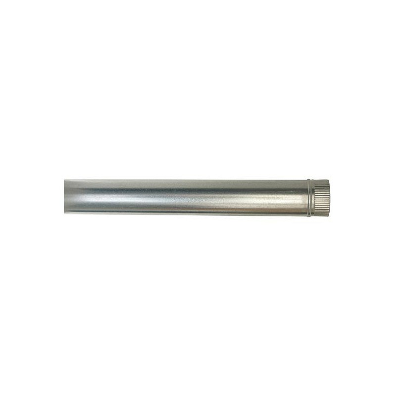 Compra Tubo liso galvanizado chimenea diámetro 130 x 1mt x 0,50 mm FR RTG51130C al mejor precio