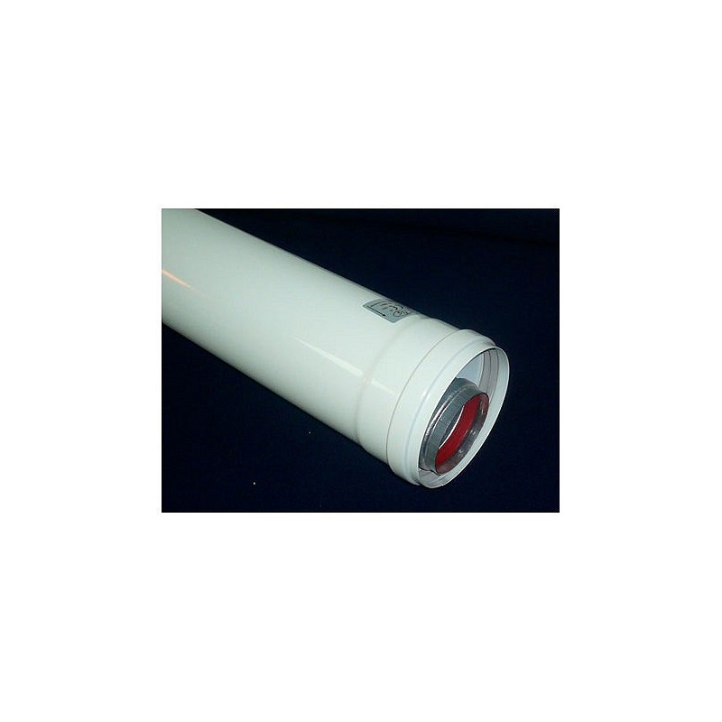 Compra Tubo coaxial macho/hembra aluminio blanco diámetro 60/ 100 50 cm TCMH50100 al mejor precio