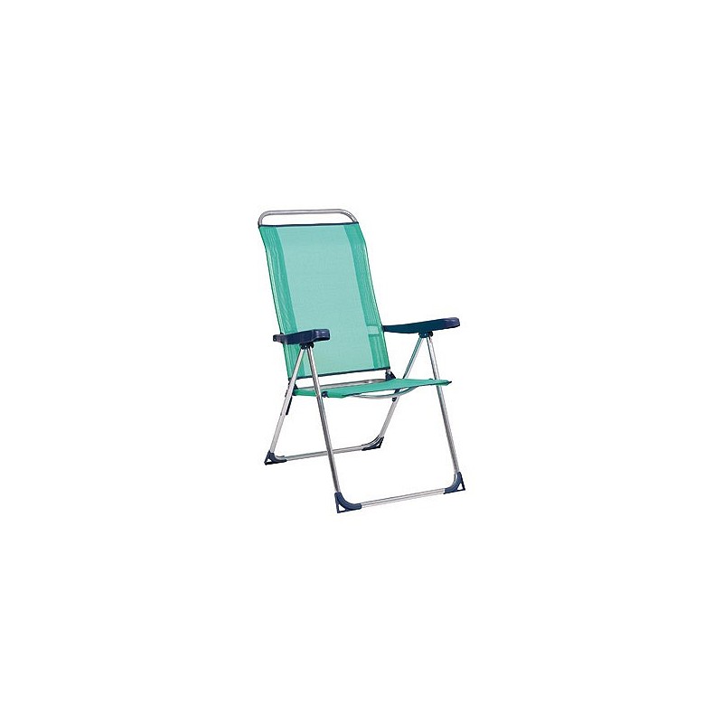 Compra Tumbona playa multiposicion aluminio pata cerrada aluminio fibreline azul ALCO 470ALF-0030 al mejor precio