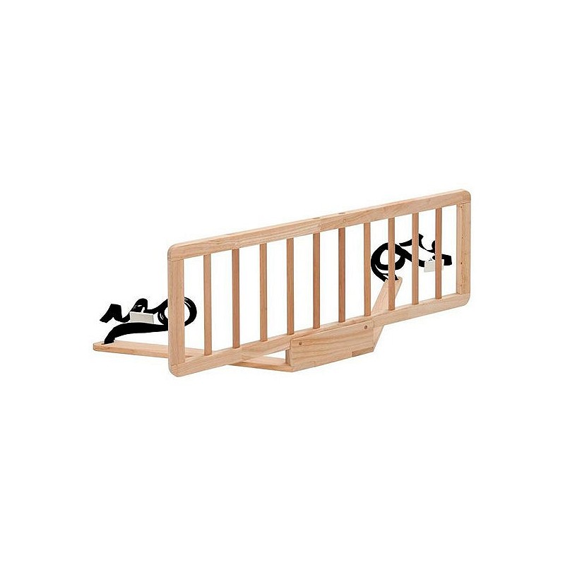 Compra Valla seguridad infantil para cama maya 100x39 cm madera natural JEWE 49280 al mejor precio