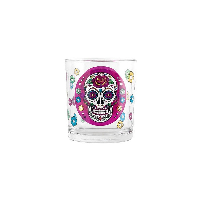 Compra Vaso agua decorado calavera tiki pack 3 uds 22 cl 12526000 al mejor precio