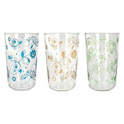 VASO ALTO DECORADO PACK 3...