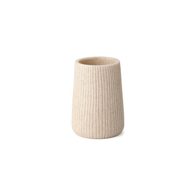 Compra Vaso portacepillo beige saigon TATAY 6360100 al mejor precio