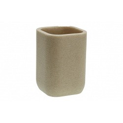 VASO PORTACEPILLOS BEIGE...