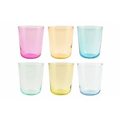 VASO VIDRIO COLOR PACK 6...