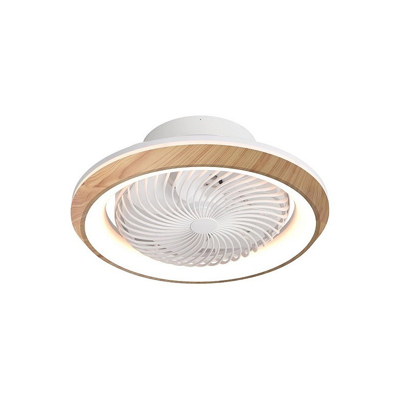 Compra VENTILADOR DE TECHO PLAFON MADERA 14W Ø49CM DUPI 12013120 al mejor precio