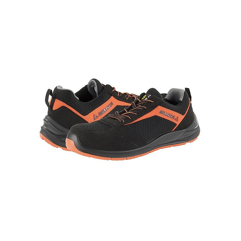 Compra Zapato seguridad s1p esd flex negro / naranja talla 39 BELLOTA FTW05-39BO S1P al mejor precio