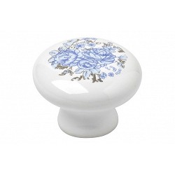 Pomo Mueble Porcelana Azul...