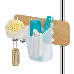 Organizador para columna ducha bambú 19,5x35,5x13,5cm jobgar