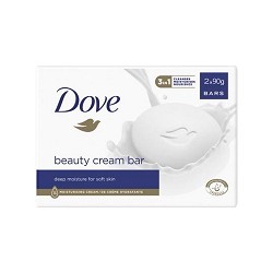 Pack dove jabón en pastilla 2x90g.