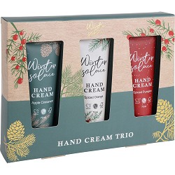 Set para cuidado de manos winter solace, 3 tubos de crema.