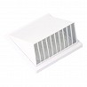 Rejilla ventilación con campana abs ø 100mm 170x170mm blanca