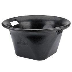 Cubo norteño 13 l de caucho resistente negro.