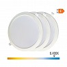 Pack 3 downlights led 18w, luz fría 6400k