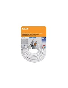 Compra Cable coaxial tv 19vat - blanco 10 m AXIL CA0712E al mejor precio