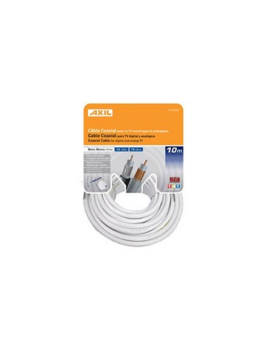 Compra Cable coaxial tv 19vat - blanco 10 m AXIL CA0712E al mejor precio