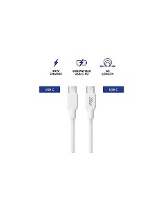 Compra Cable conexion usb "c" salida "c" 20w 1 metro blanco MYWAY MWUSC0024 al mejor precio
