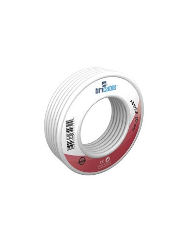 Compra Cable manguera redonda 2 x 1,5 mm blanco 5 m BRICABLE 0902001MRBR005 al mejor precio