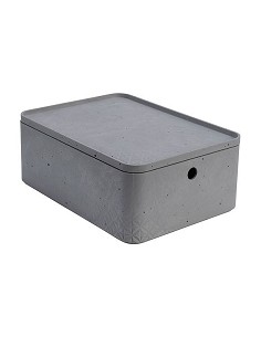 Compra Caja beton cube l gris cemento 8,5 l CURVER 243401 al mejor precio