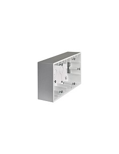 Compra Caja doble de superficie para mecanismo aluminio SIMON F1590752026 al mejor precio