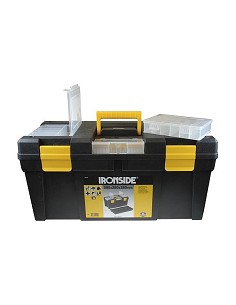 Compra Caja herramientas abs negro "tool box l" 580 x 280 x 280 mm IRONSIDE 100440 al mejor precio