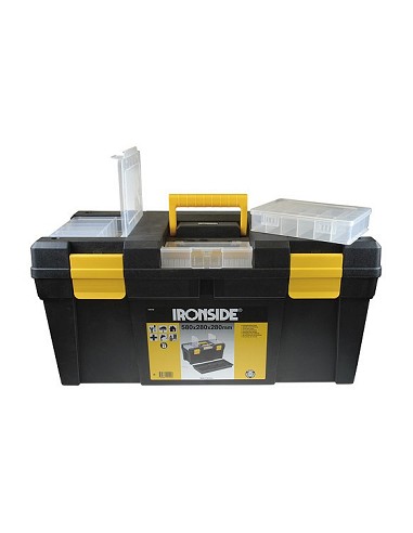Compra Caja herramientas abs negro "tool box l" 580 x 280 x 280 mm IRONSIDE 100440 al mejor precio