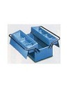 Compra Caja herramientas metal azul 2 compartimientos 485 x 245 x 230 mm HECO 102 7 al mejor precio