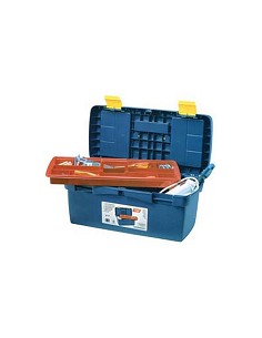 Compra Caja herramientas polipropileno n 17 azul 580 x 290 x 290 mm 1 bandeja TAYG 117008 al mejor precio
