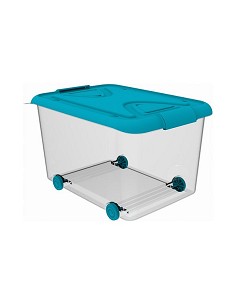 Compra Caja multi-box con ruedas azul 70 l PLASTIKEN 11004AZUL al mejor precio