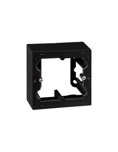 Compra Caja superficie 1 elemento negro serie 10 SIMON F1090751038 al mejor precio