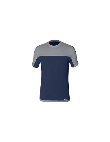 Compra Camiseta stretch bicolor azul-gris talla xxl ISSA 8772-040-XXL al mejor precio