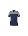 Compra Camiseta stretch bicolor azul-gris talla xxl ISSA 8772-040-XXL al mejor precio