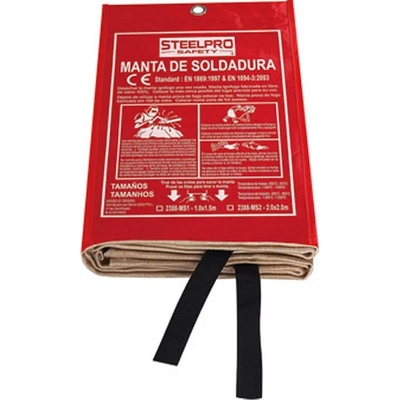 Compra MANTA IGNIFUGA PROTECCION SOLDADURA 2 X 2 M STEELPRO 2388-MS2 al mejor precio