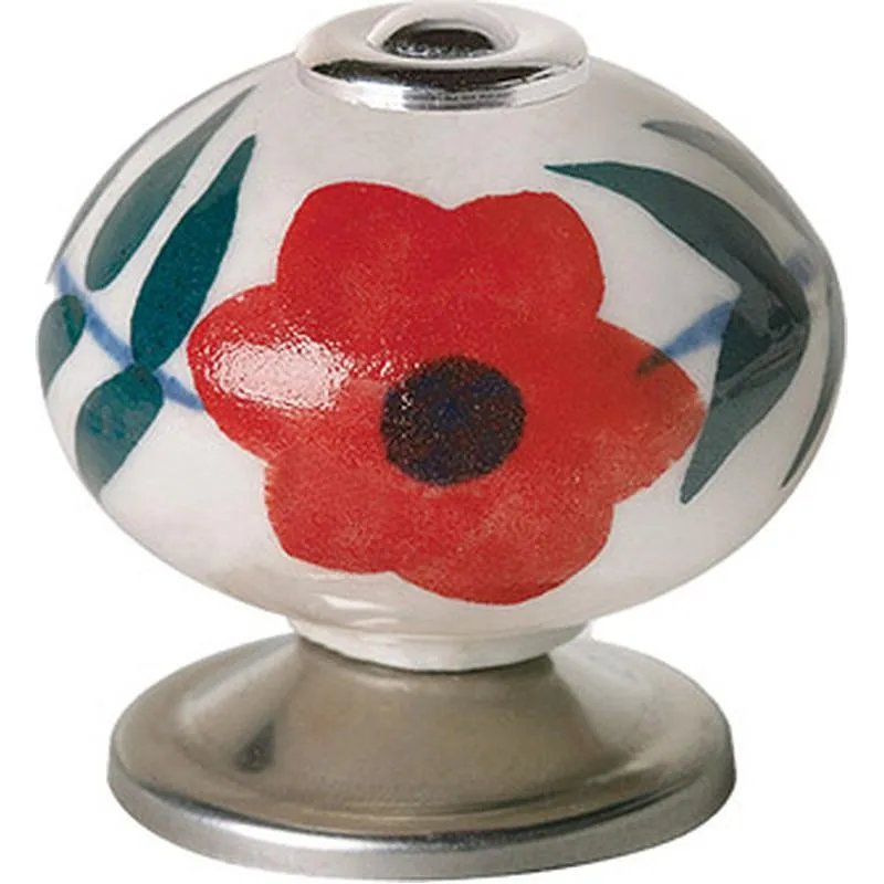 Compra POMO MUEBLE PORCELANA 40 X 36 MM ROJO REI 7-E500 al mejor precio