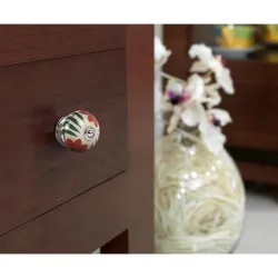 Compra POMO MUEBLE PORCELANA 40 X 36 MM ROJO REI 7-E500 al mejor precio