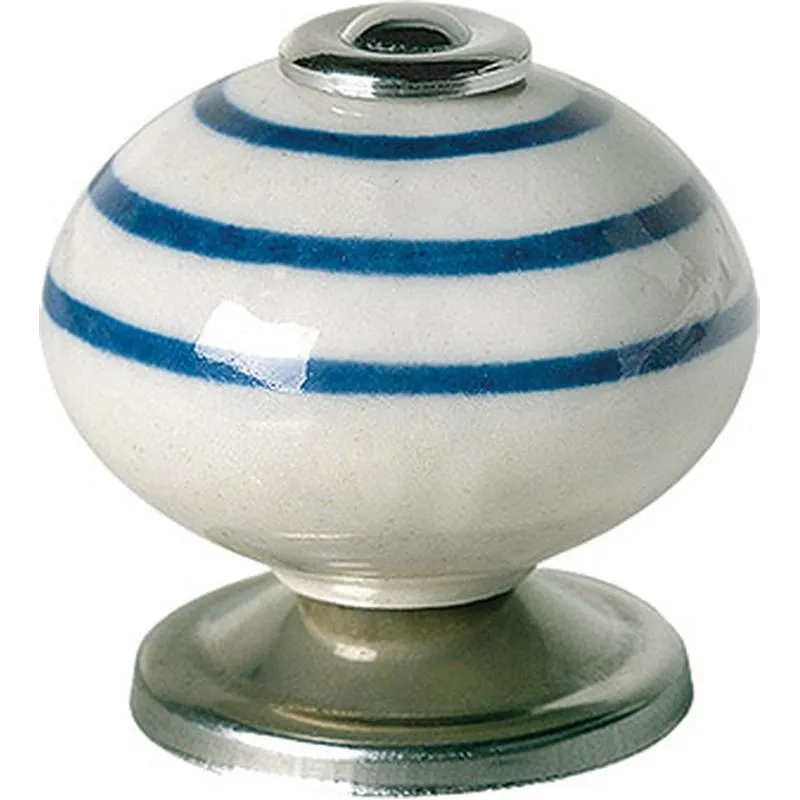 Compra POMO MUEBLE BOLA BLANCO AZUL 40X36MM REI 7-E501.08 al mejor precio