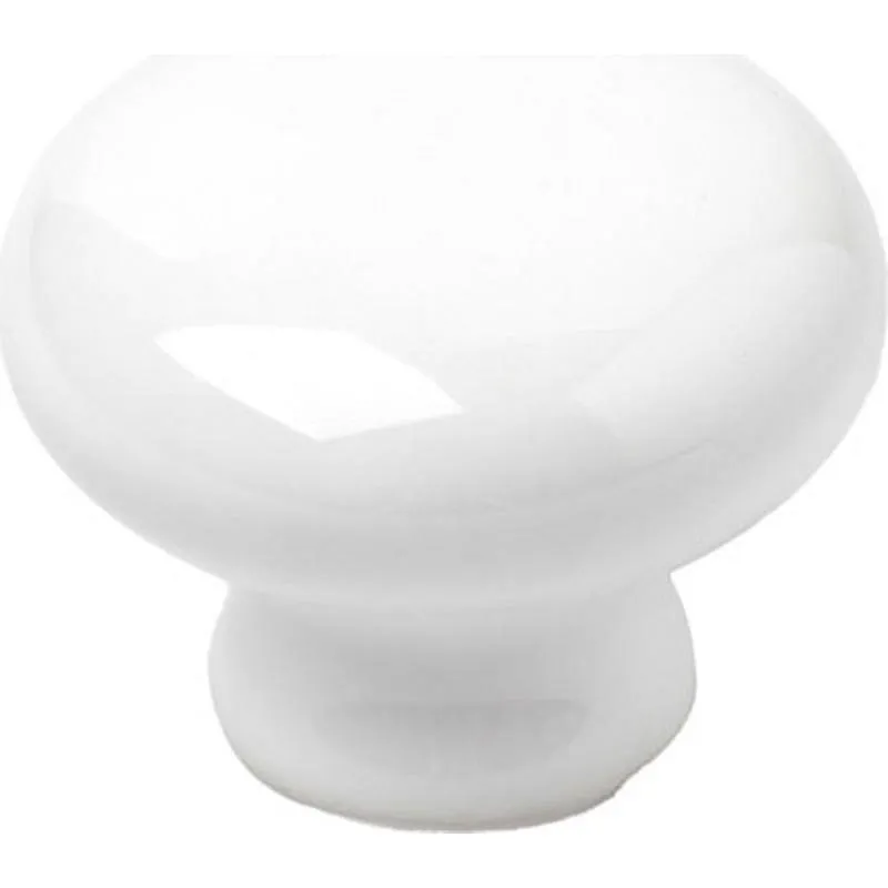 Compra POMO MUEBLE PORCELANA BLANCO 30MM REI 7-821.30.01 al mejor precio