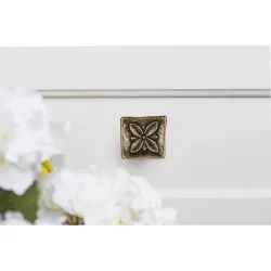 Compra POMO MUEBLE ZAMAK 33 X 33 X 20 MM CUERO REI 7-1119.32 al mejor precio