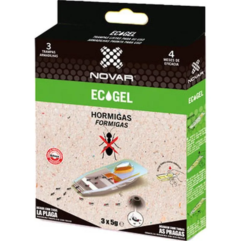 Compra TRAMPA CEBO HORMIGA GEL ECOGEL 3 UDS 15 GR NOVAR 4032 al mejor precio