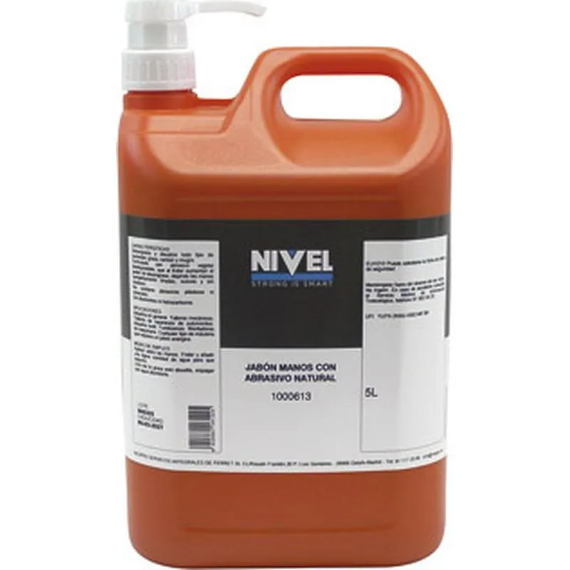 Compra JABON MANOS CON ABRASIVO NATURAL 5 L CON DOSIFICADOR NIVEL 1000613 al mejor precio