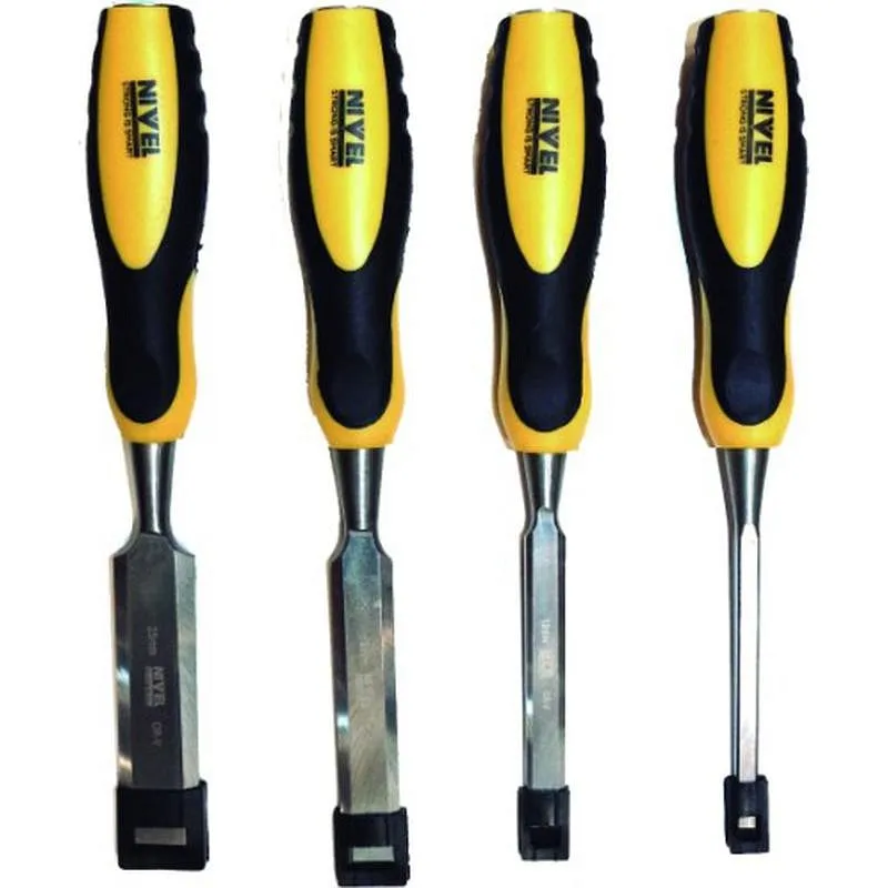 Compra FORMON CARPINTERO JUEGO DE 4 PIEZAS MANGO BIMATERIA, 6, 12, 19, 25 MM NIVEL NV98620 al mejor precio